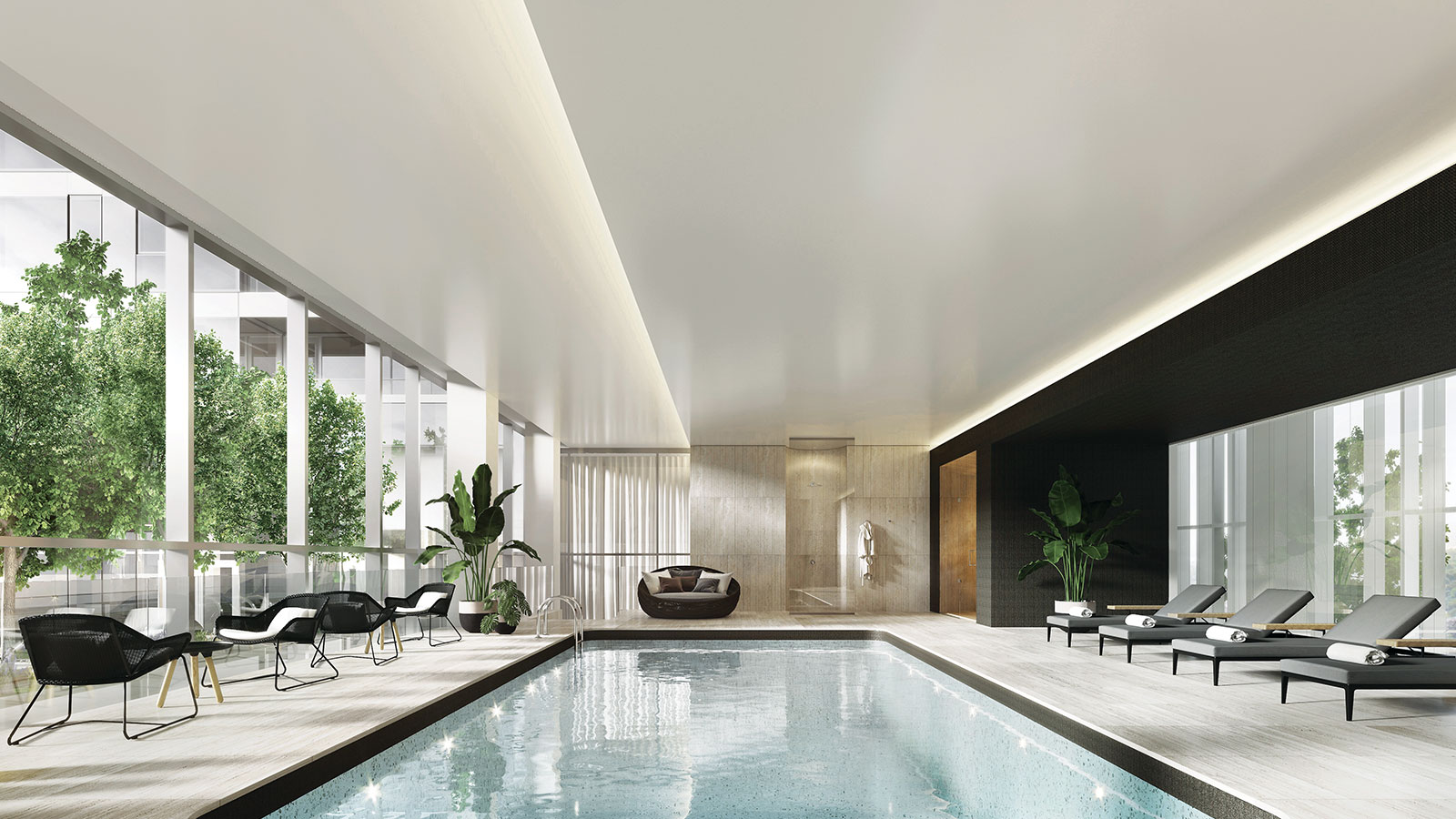 new condo with pool in downtown montreal