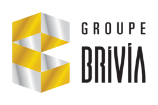 Logo of the Brivia real estate group which offers several projects of new condos downtown Montreal