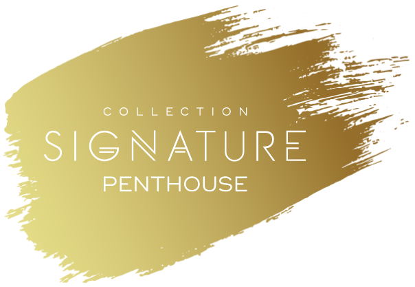 Logo de Collection Signature Penthouse, projet de penthouses dans un édifice en verre de 36 étages à Montréal